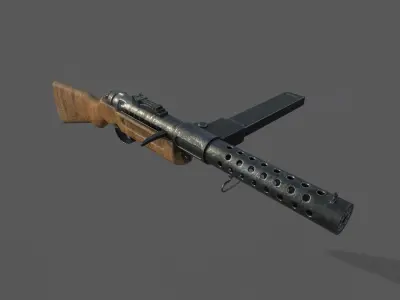 mp 28 submachine gun Free 3D model