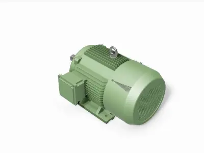 180L B3 Right IEC electric motor - 3D CAD model 3D model