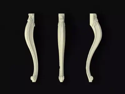 leg High quality 3d models for processing on a cnc m 3D model