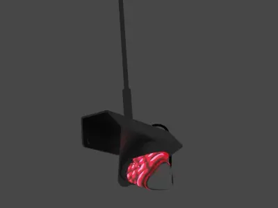 Antenna Bracket with Light 3D model