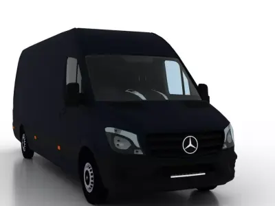 Mercedes Benz Sprinter L3H2 2015 Cargo UK 3D model