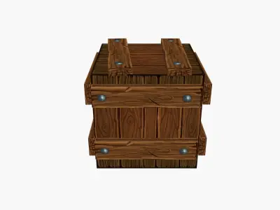Boxes Hand Paint Low-poly 3D model