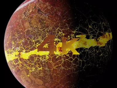 Volcanic Planet 05 - 4k Free 3D model