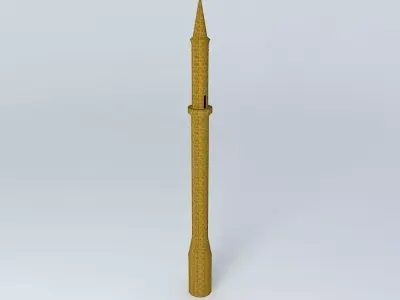 Eger minaret Hungary 3D model