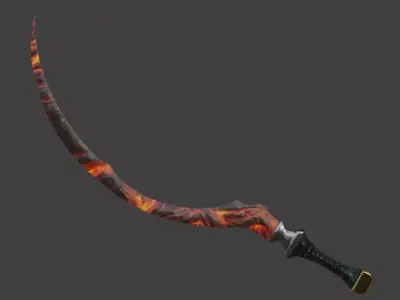 Shotel Sword 3D model purchase