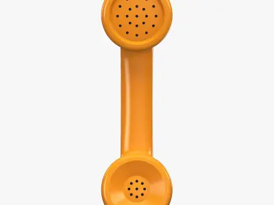 Vintage Retro Telephone Handset M1 3D model