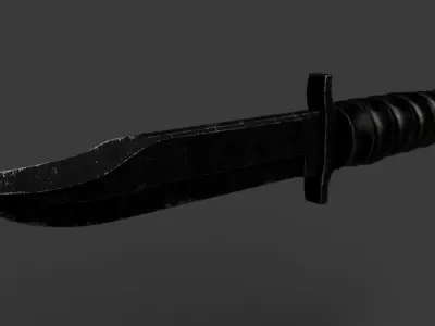 Tactical Knife Free 3D model buy