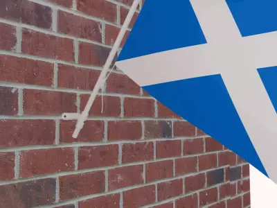 Flag of Scotland 3D model