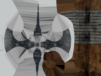 AXE-LOW axe Low-poly 3D model