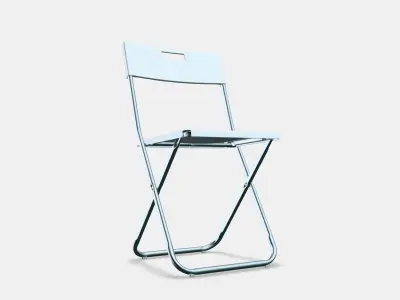 GUNDE Folding chair 1 Low-poly 3D model
