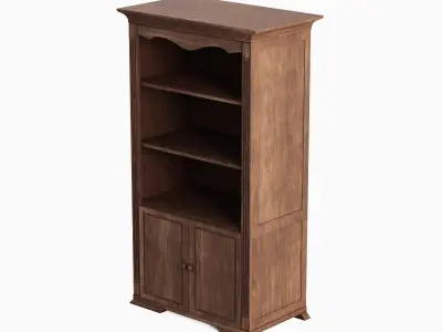 Antique Cupboard 05 Low-poly 3D model