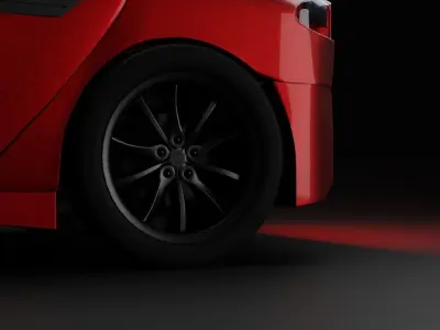 Tesla Car Free 3D model by Untitleddd