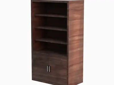 Old Shelf 02 Low-poly 3D model