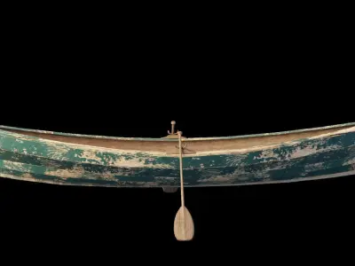 Boat 3D Model Free low-poly 3D model