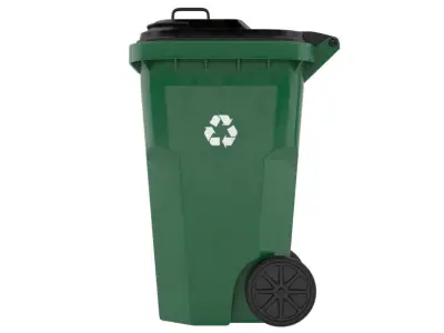 Garbage Container 1 Textured 3D model