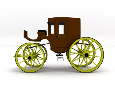 Stage Coach 3D model