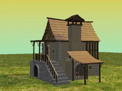 Old Home 3D Model Free 3D model
