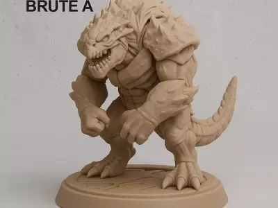 CARAPACE BRUTE  Alien Tank Class Enforcer 3 Brutal Poses 3D print model