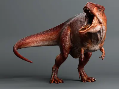 Acrocanthosaurus Low-poly 3D model
