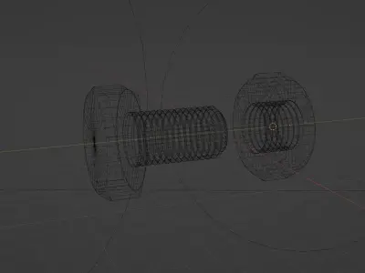 Bolt and Nut 3D model purchase