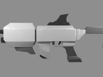 Sci-Fi Style Carbine Low-poly 3D model
