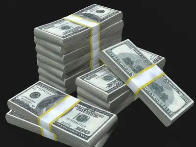 Money  Low-poly 3D model