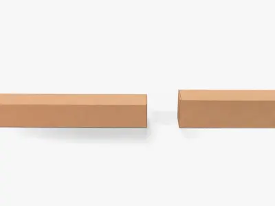 Mailer Boxes - Long Packaging Set 3D model