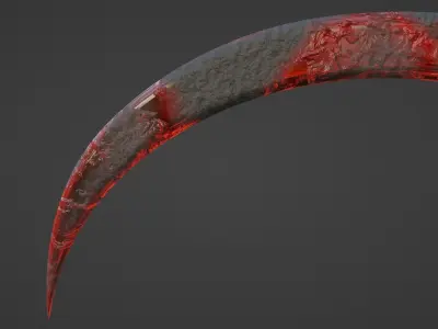 Cronus Sickle - Red 3D model