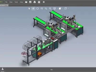 fully automatic - face mask machine 6 3D model