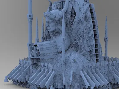 Alien Prometheus temples 7  3D model