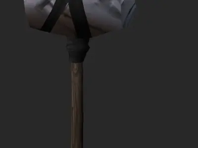 Simple Maces Low-poly 3D model