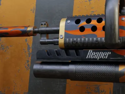 Kac heavy machine gun 3D model