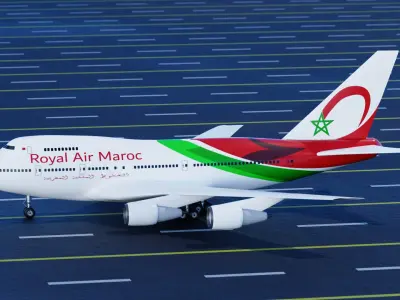 Airplane Boeing 747  3D model