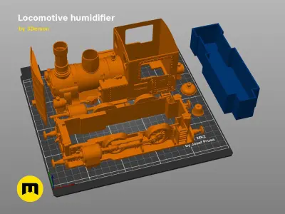 Locomotive Air Humidifier 3D print model