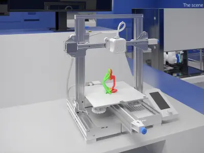  Desktop FDM 3D Printer with Glass Build Plate 