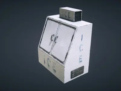 Ice Machine Low-poly 3D model buy