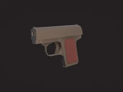Weaponies gun Low-poly 3D model