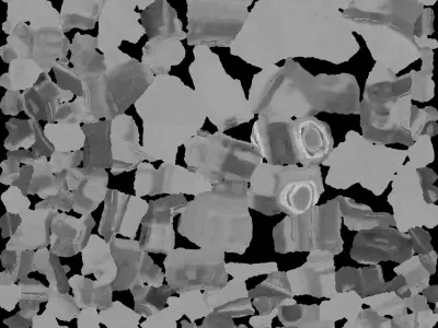 Black Machine Gun 3D model