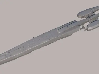 SpaceShip 3D model 9