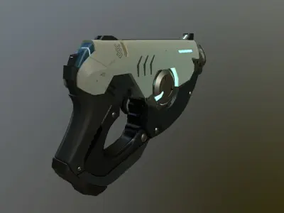 Tracer Gun overwatch Low-poly 3D model