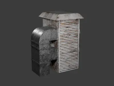 HVAC Unit  AC Unit  Air conditioner  Rooftop 4k Textures HQ Free 3D model