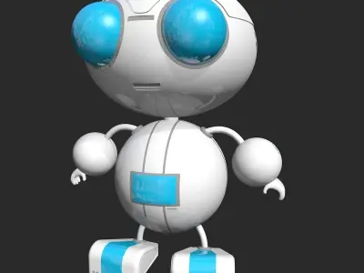 Futuristic Robot 3D model purchase