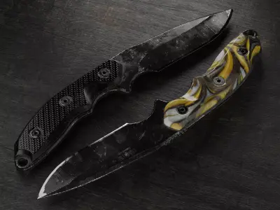 UACK Flashpoint knife Low-poly 3D model