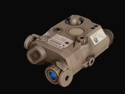 LA-5 PEQ15 Laser Low-poly 3D model