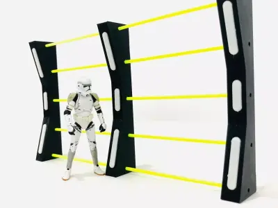 Sci Fi Security Fence 3D print model