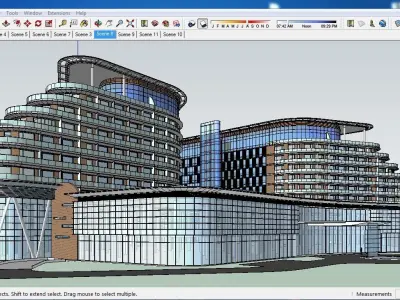Sketchup Hotel G1 3D model