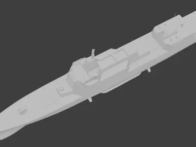 Type 055 Class Destroyer 3D model