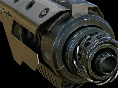 cannon arm Low-poly 3D model