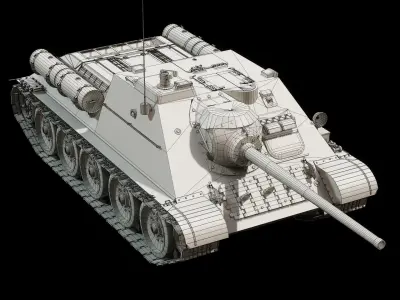 SU-85 - Base Mesh 3D model