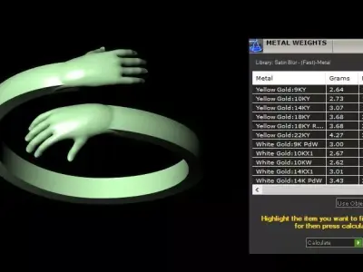 Hand ring 3D print model
